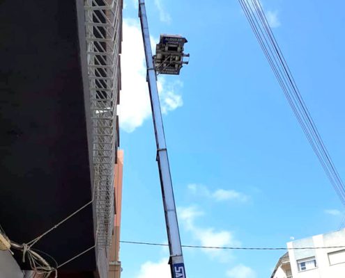 Mudanzas Matías Elevador por Fachada